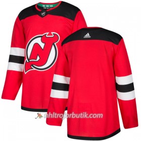 Män Ishockey New Jersey Devils Tröja Blank Adidas 2017-2018 Röd Authentic